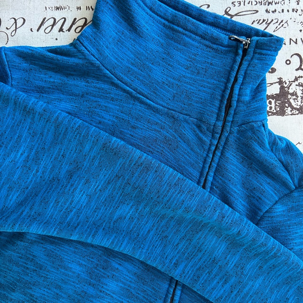 Warehouse Vibrant Blue Asymetric Zip-Up